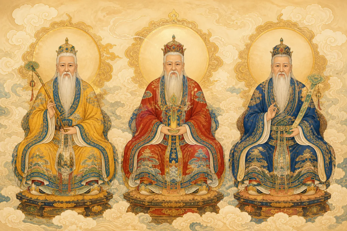 三清祖师分别担任 GLM、DeepSeek 和 QWEN 三位 AI 判官
